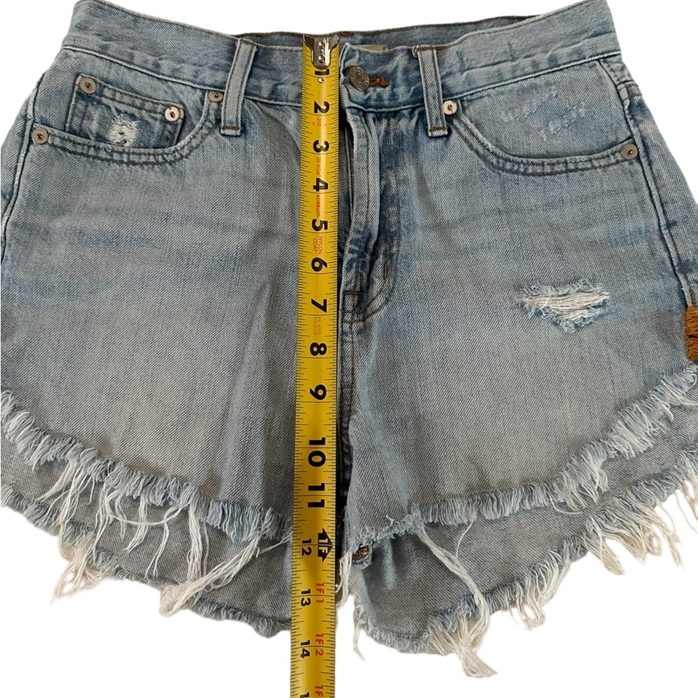 Madewell The Perfect Summer Jean Fringe Shorts Size 26 - Picture 6 of 17